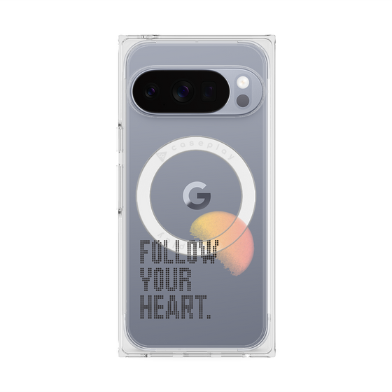 Premium Square Case with Pixelsnap［ Original - Dot Overlay - FOLLOW YOUR HEART/A ］