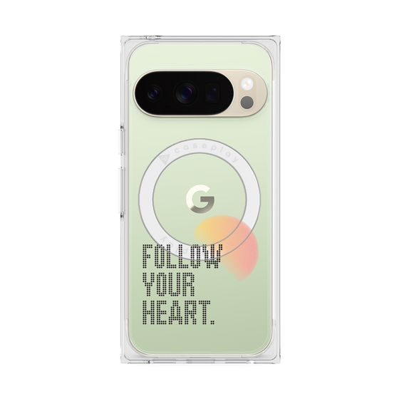 Premium Square Case with Pixelsnap［ Original - Dot Overlay - FOLLOW YOUR HEART/A ］