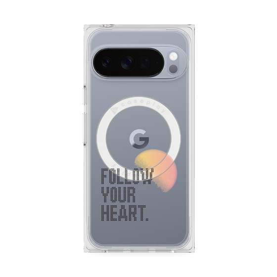 Premium Square Case with Pixelsnap［ Original - Dot Overlay - FOLLOW YOUR HEART/A ］