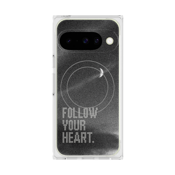 Premium Square Case with Pixelsnap［ Original - Dot Overlay - FOLLOW YOUR HEART/B ］