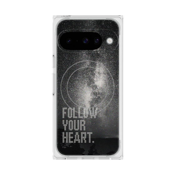 Premium Square Case with Pixelsnap［ Original - Dot Overlay - FOLLOW YOUR HEART/C ］