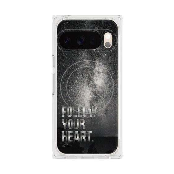 Premium Square Case with Pixelsnap［ Original - Dot Overlay - FOLLOW YOUR HEART/C ］