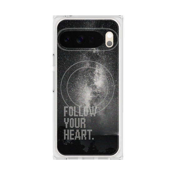 Premium Square Case with Pixelsnap［ Original - Dot Overlay - FOLLOW YOUR HEART/C ］