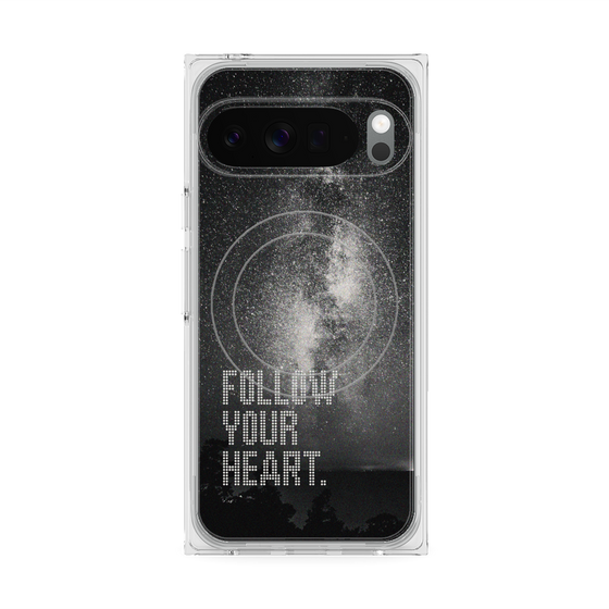 Premium Square Case with Pixelsnap［ Original - Dot Overlay - FOLLOW YOUR HEART/C ］
