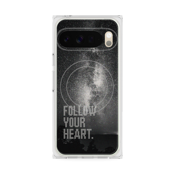 Premium Square Case with Pixelsnap［ Original - Dot Overlay - FOLLOW YOUR HEART/C ］