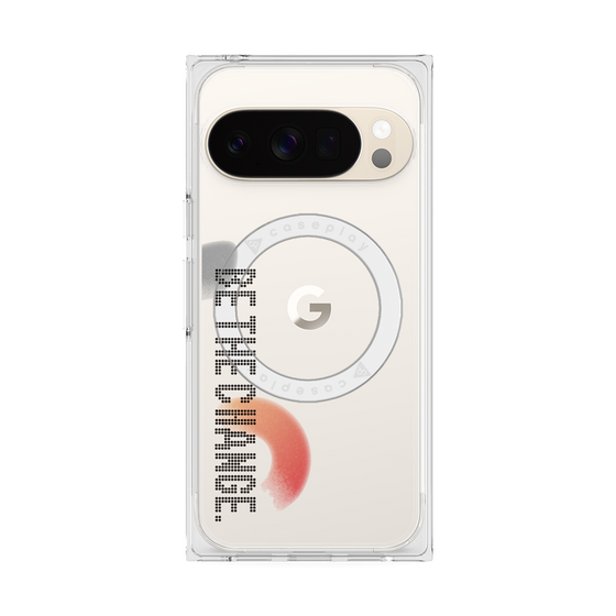 Premium Square Case with Pixelsnap［ Original - Dot Overlay - BE THE CHANGE/A ］