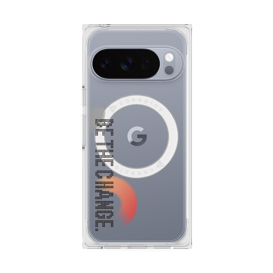 Premium Square Case with Pixelsnap［ Original - Dot Overlay - BE THE CHANGE/A ］
