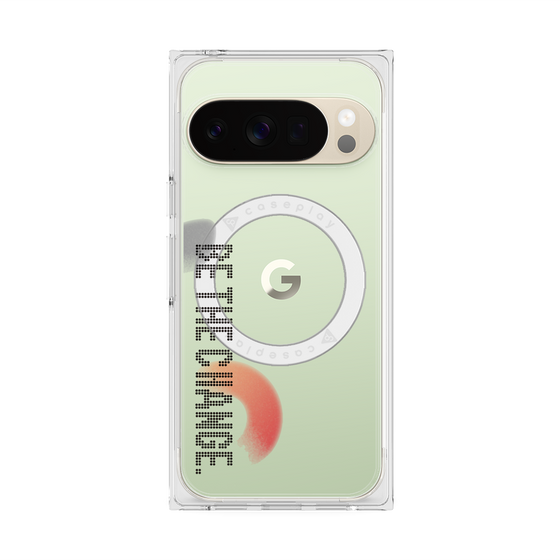 Premium Square Case with Pixelsnap［ Original - Dot Overlay - BE THE CHANGE/A ］