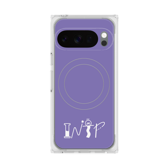 Premium Square Case with Pixelsnap［ Original - INTP Logician - Alphabet - Purple ］
