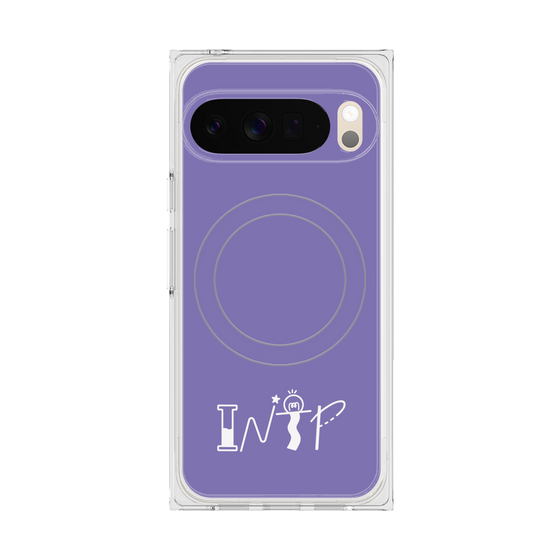 Premium Square Case with Pixelsnap［ Original - INTP Logician - Alphabet - Purple ］