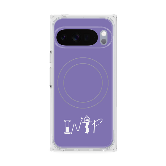 Premium Square Case with Pixelsnap［ Original - INTP Logician - Alphabet - Purple ］