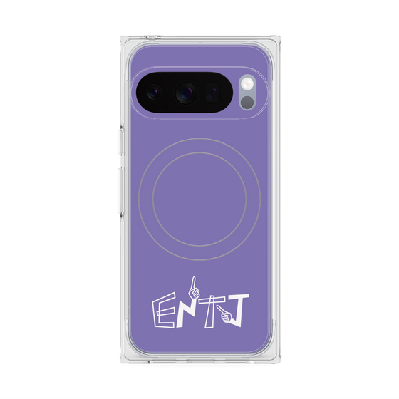 Premium Square Case with Pixelsnap［ Original - ENTJ Commander - Alphabet - Purple ］