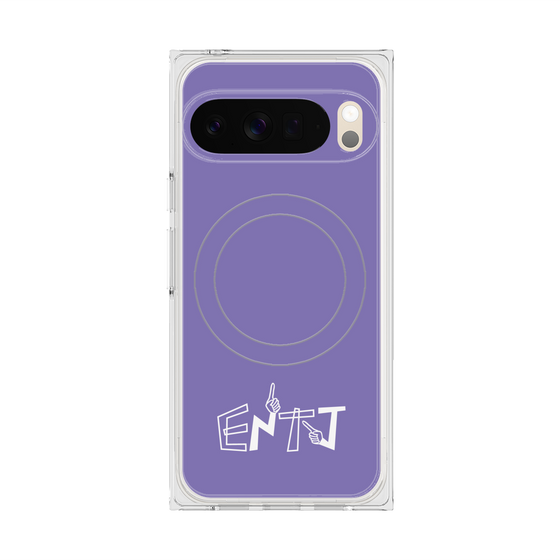 Premium Square Case with Pixelsnap［ Original - ENTJ Commander - Alphabet - Purple ］