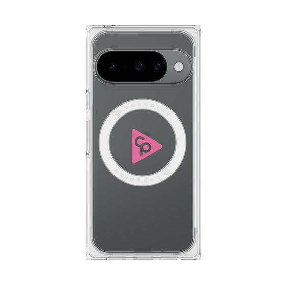 Premium Square Case with Pixelsnap［ Original - CASEPLAY Logo - Pink/C ］