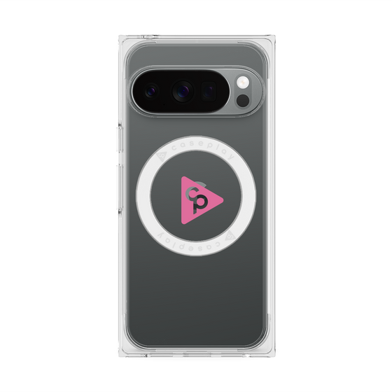 Premium Square Case with Pixelsnap［ Original - CASEPLAY Logo - Pink/C ］