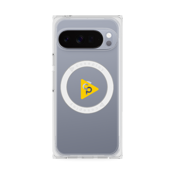 Premium Square Case with Pixelsnap［ Original - CASEPLAY Logo - Yellow/C ］