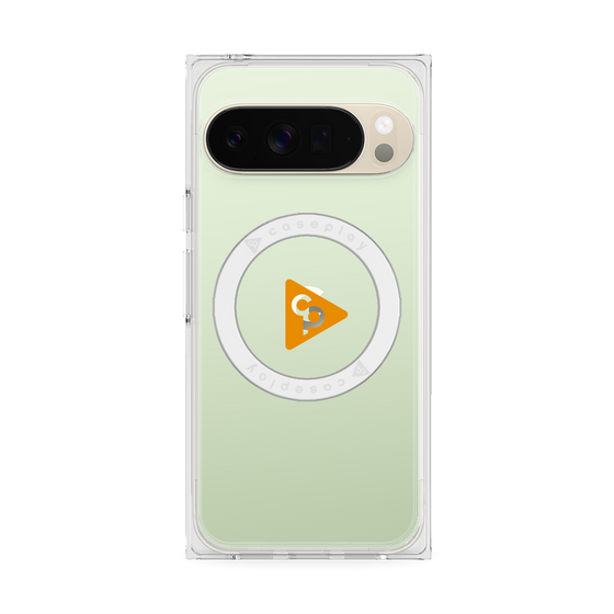 Premium Square Case with Pixelsnap［ Original - CASEPLAY Logo - Orange/C ］