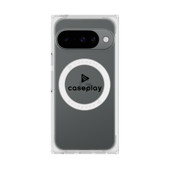 Premium Square Case with Pixelsnap［ Original - CASEPLAY Logo - Black/D ］