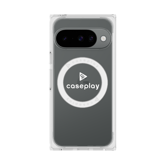 Premium Square Case with Pixelsnap［ Original - CASEPLAY Logo - White/D ］