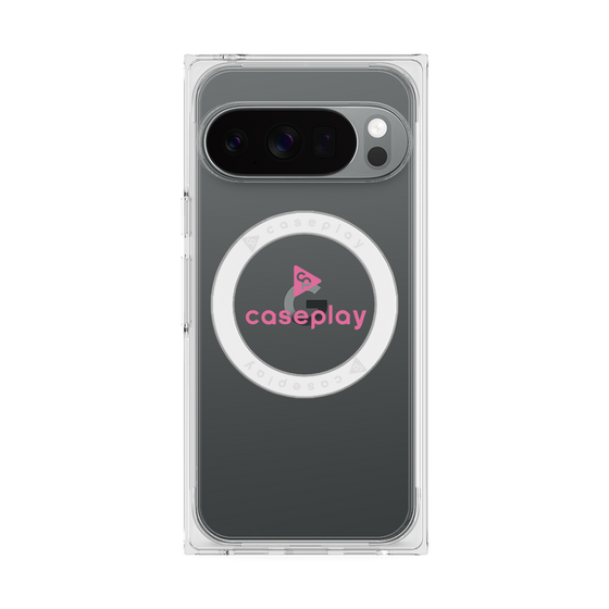 Premium Square Case with Pixelsnap［ Original - CASEPLAY Logo - Pink/D ］