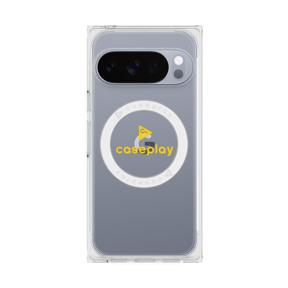 Premium Square Case with Pixelsnap［ Original - CASEPLAY Logo - Yellow/D ］