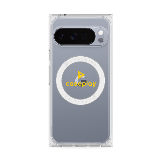 Premium Square Case with Pixelsnap［ Original - CASEPLAY Logo - Yellow/D ］