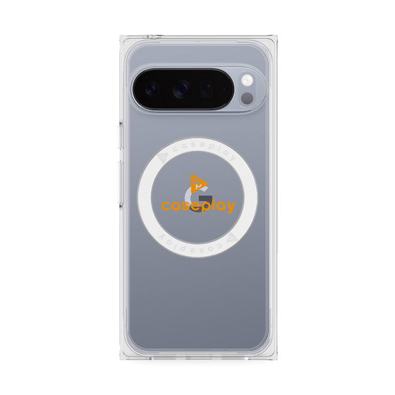 Premium Square Case with Pixelsnap［ Original - CASEPLAY Logo - Orange/D ］