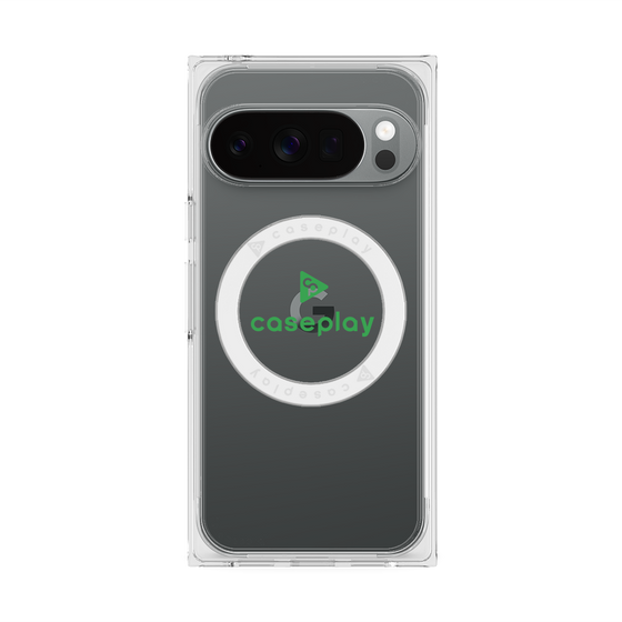 Premium Square Case with Pixelsnap［ Original - CASEPLAY Logo - Green/D ］