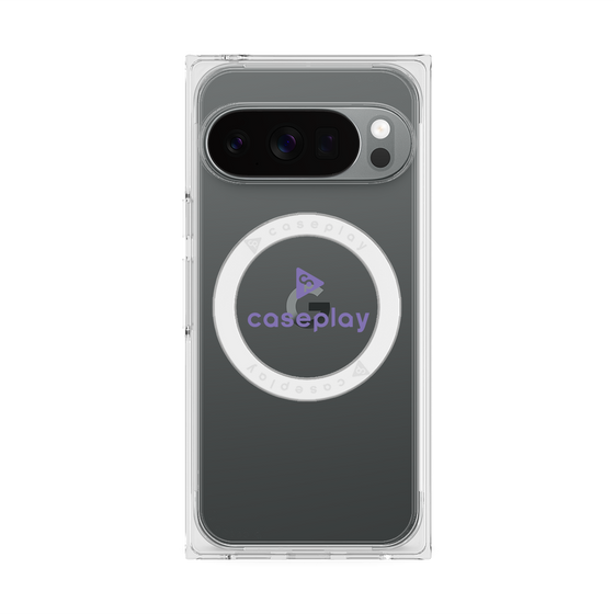 Premium Square Case with Pixelsnap［ Original - CASEPLAY Logo - Purple/D ］