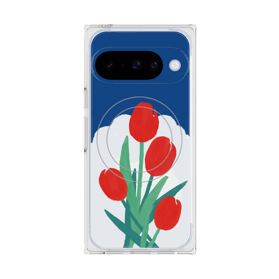 Premium Square Case with Pixelsnap［ Mod Deco - Original - Flower/A ］