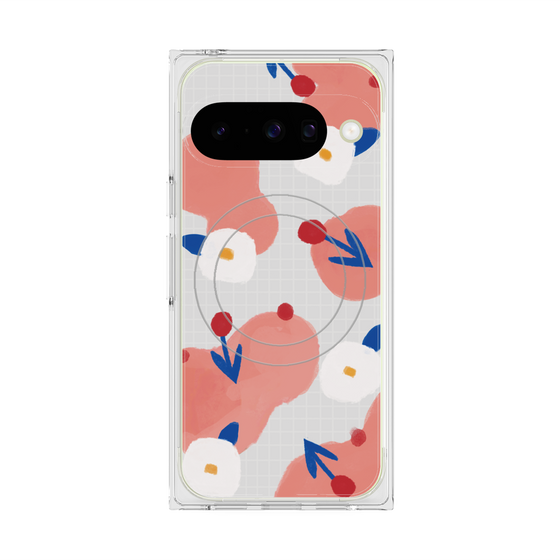 Premium Square Case with Pixelsnap［ Mod Deco - Original - Flower/C ］