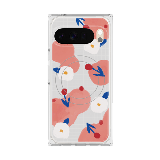 Premium Square Case with Pixelsnap［ Mod Deco - Original - Flower/C ］