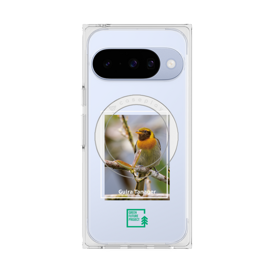 Premium Square Case with Pixelsnap［ Green Future Project - Guira Tanager ］
