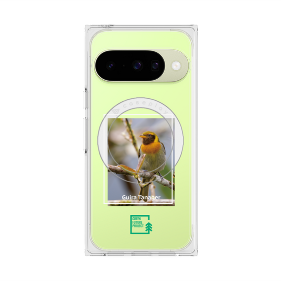 Premium Square Case with Pixelsnap［ Green Future Project - Guira Tanager ］