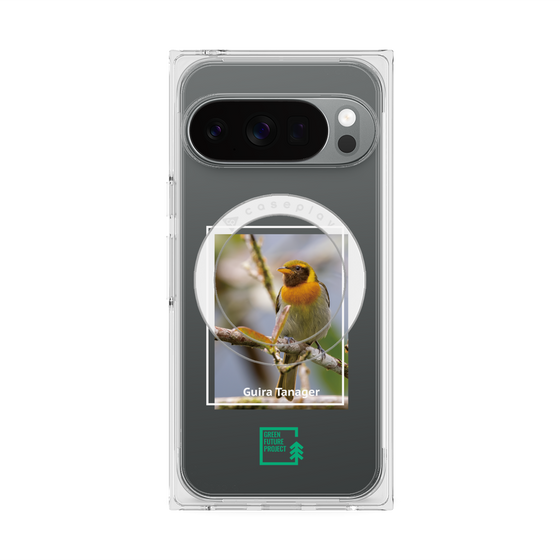 Premium Square Case with Pixelsnap［ Green Future Project - Guira Tanager ］