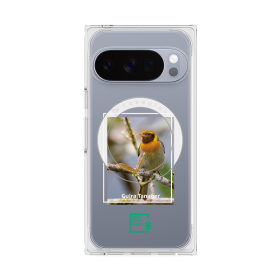 Premium Square Case with Pixelsnap［ Green Future Project - Guira Tanager ］