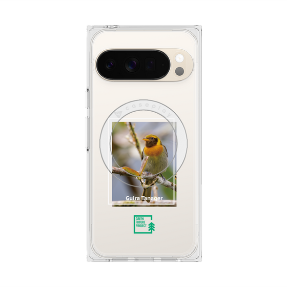 Premium Square Case with Pixelsnap［ Green Future Project - Guira Tanager ］