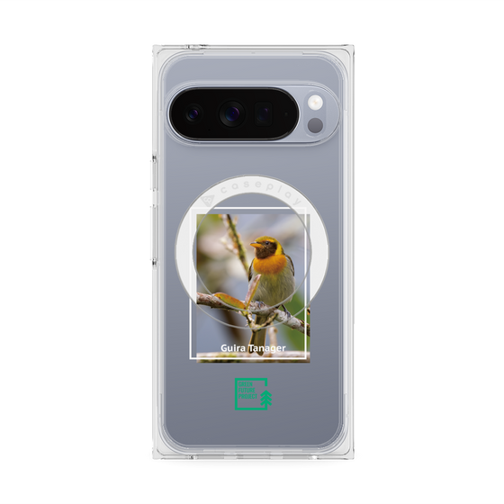 Premium Square Case with Pixelsnap［ Green Future Project - Guira Tanager ］