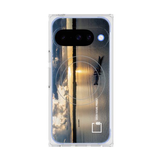 Premium Square Case with Pixelsnap［ Green Future Project - Landscape ］