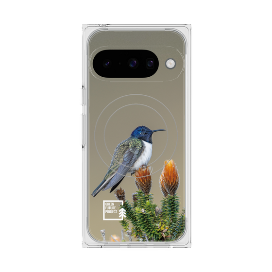 Premium Square Case with Pixelsnap［ Green Future Project - Ecuadorian Hillstar ］