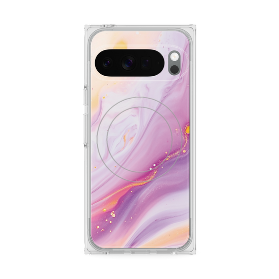 Premium Square Case with Pixelsnap［ Color Rain - Original - Moonlit Mauve ］