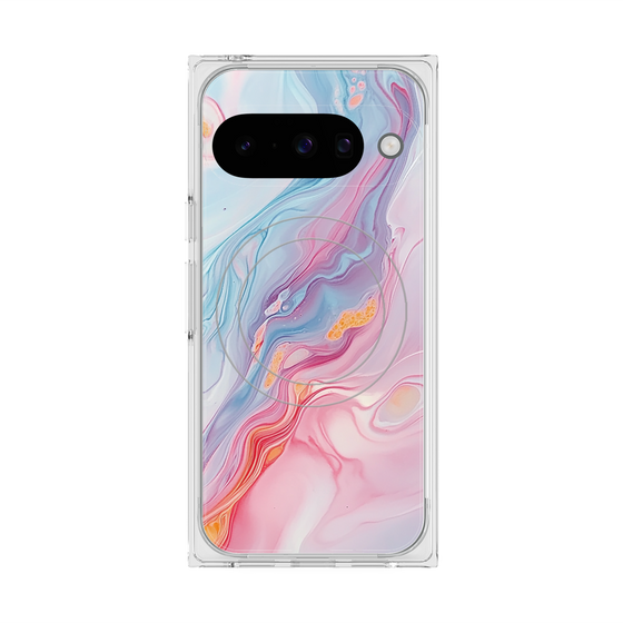 Premium Square Case with Pixelsnap［ Color Rain - Original - Dream Veil ］