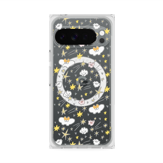 Premium Square Case with Pixelsnap［ Mokmokchan - Stars ］