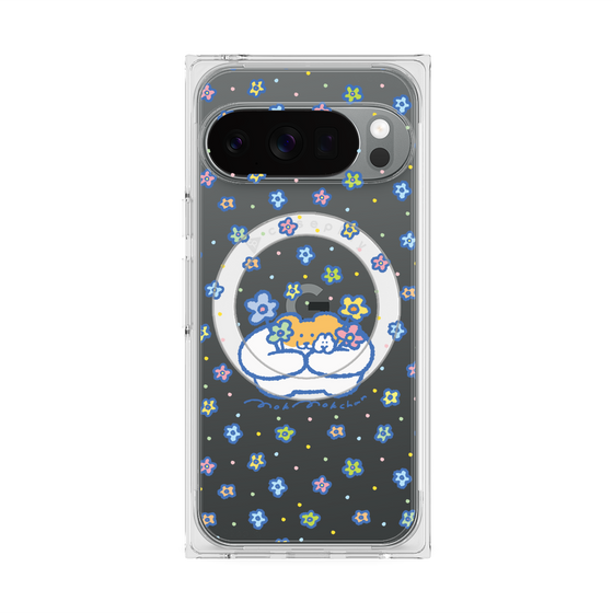 Premium Square Case with Pixelsnap［ Mokmokchan - Flowers ］