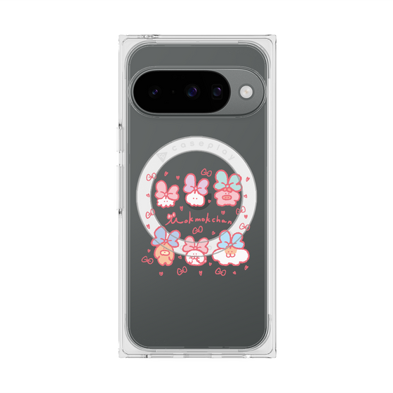 Premium Square Case with Pixelsnap［ Mokmokchan - Ribbons ］