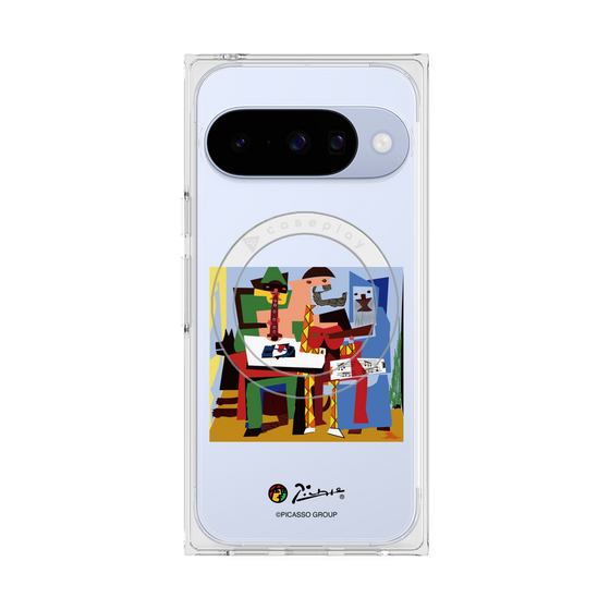 Premium Square Case with Pixelsnap［ PICASSO - Three Musicians ］