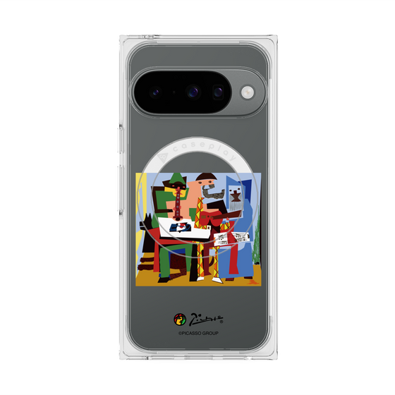 Premium Square Case with Pixelsnap［ PICASSO - Three Musicians ］