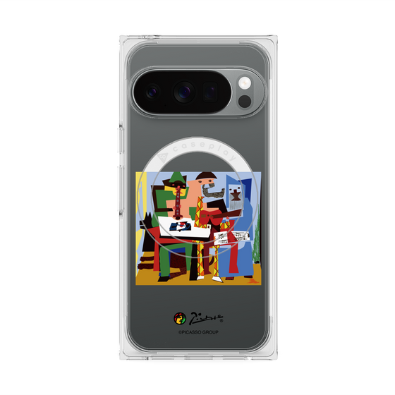Premium Square Case with Pixelsnap［ PICASSO - Three Musicians ］