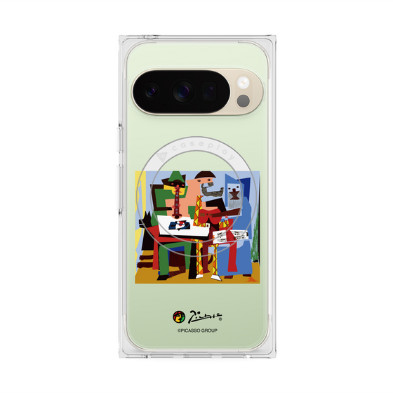 Premium Square Case with Pixelsnap［ PICASSO - Three Musicians ］