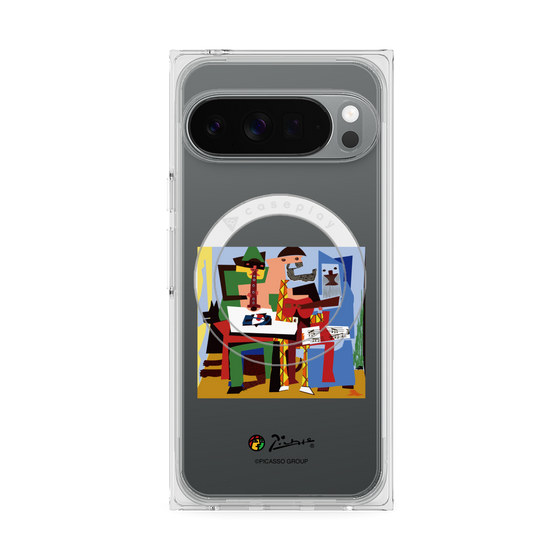Premium Square Case with Pixelsnap［ PICASSO - Three Musicians ］